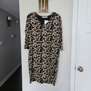 Masai Black Leopard Print Nebine Jersey Dress NWT Size X-Small